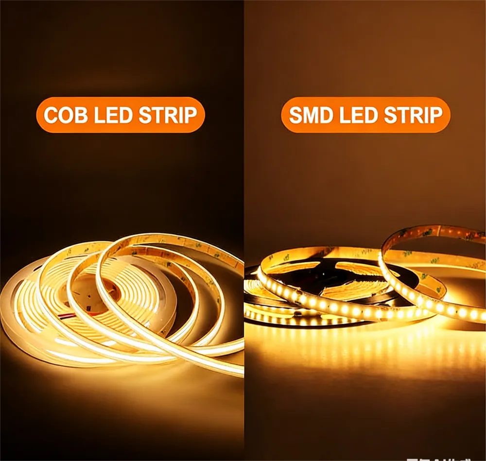 how to choose between SMD strip and COB strip?